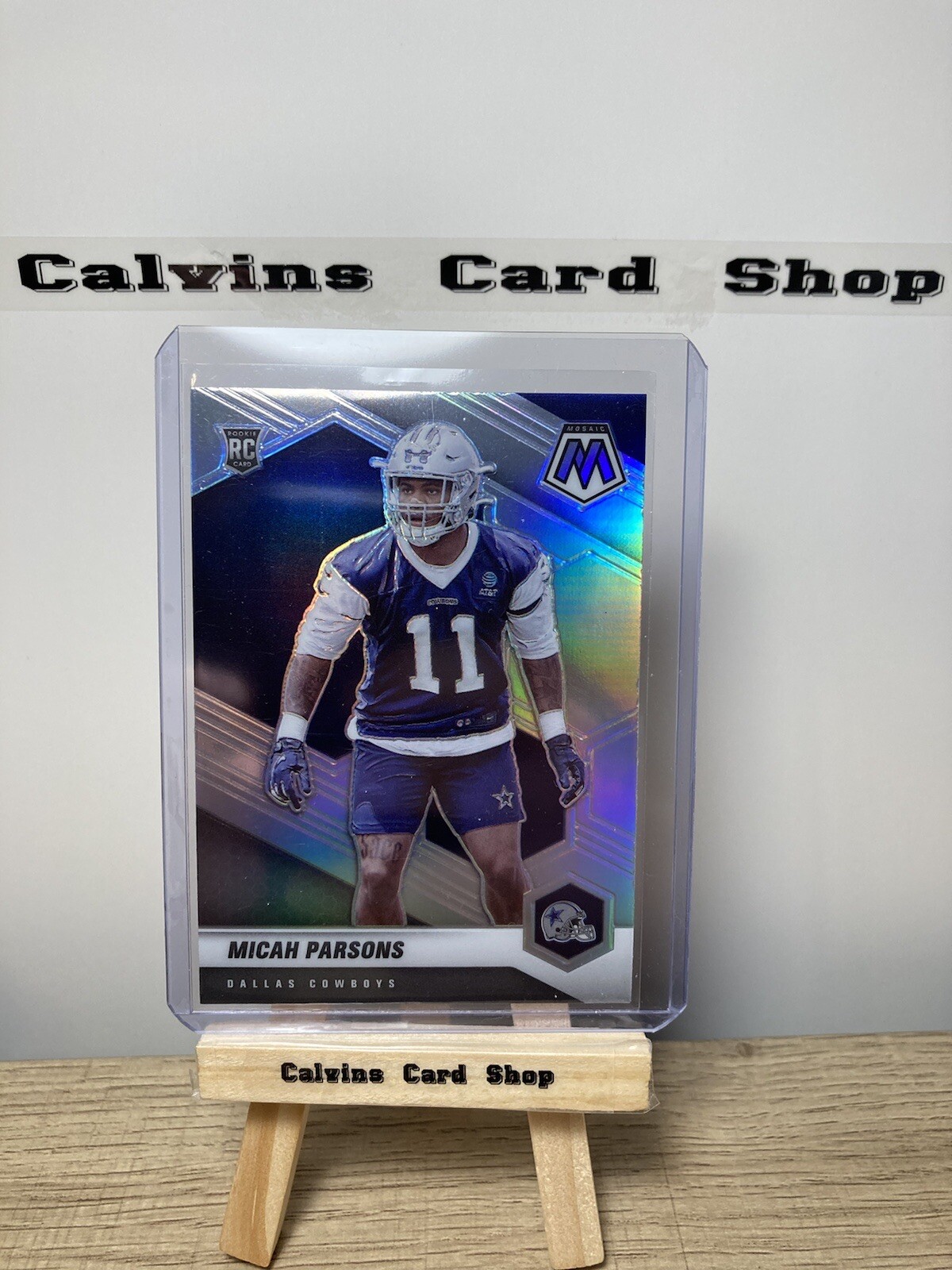 2021 Panini Mosaic Micah Parsons Silver Prizm Variation Rookie 362-V Cowboys 📈