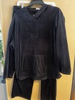 Sunday Womens 2 Pc Velour Set Black 2x — photo 1