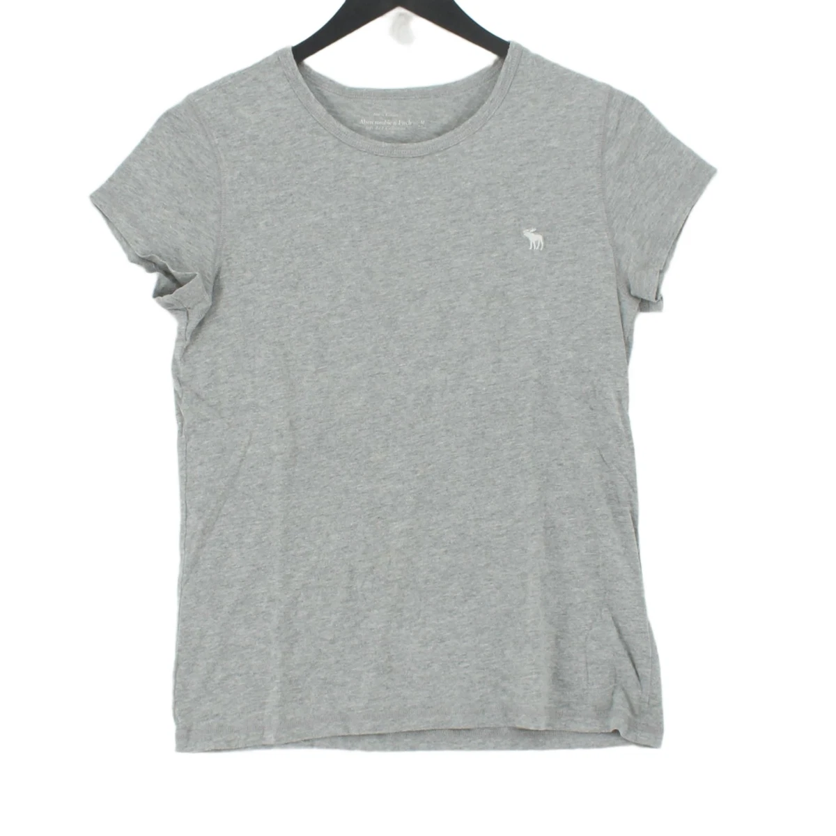Abercrombie Fitch Women s T Shirt M Grey 100 Cotton Basic eBay