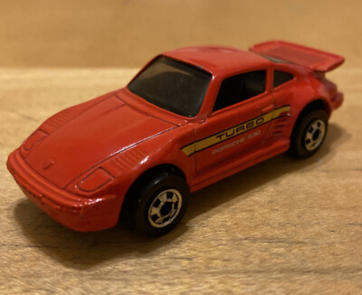 Vintage HOT WHEELS PORSCHE 930 Rare Red PORSCHE 911 TURBO SLANT