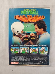 Colecovision: SUPER ACTION FOOTBALL - Complete In Box CIB