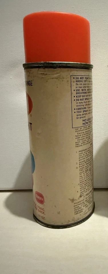 Productos a bordo de pintura en aerosol de crilon fluorescente vintage años 60 Foto 2 de 4