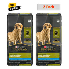 2 Pack,Purina Pro Plan Adult Breed Weight Management Chicken  Rice,34lb Bag
