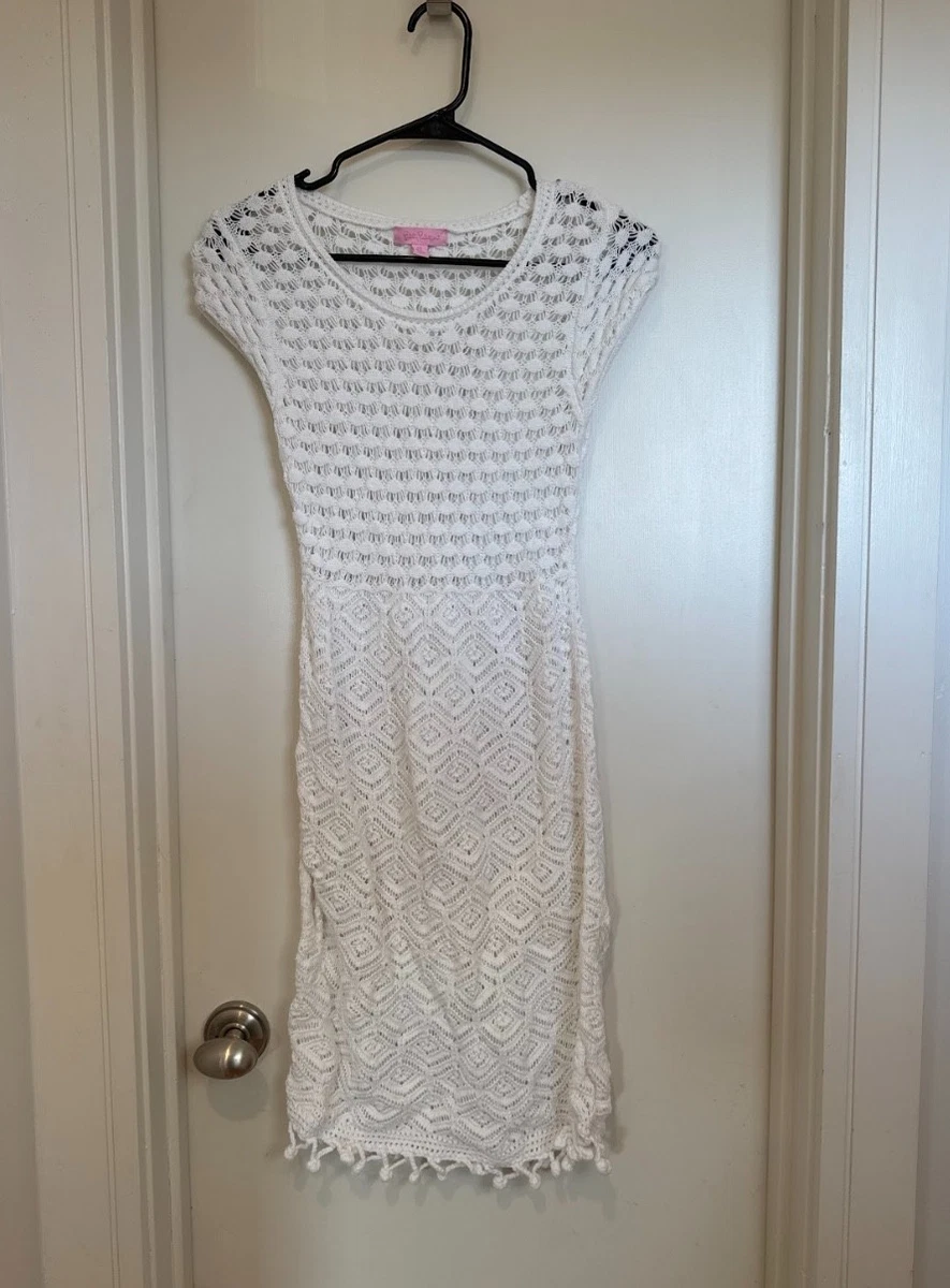 handkerchief dress EVEREVE Women's Maggie Handkerchief Midi Dress, Size Small, White main image 0