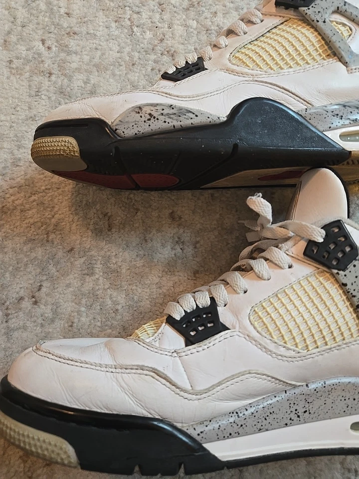Talla 13 - Jordan 4 Retro OG Mid White Cement 2016 840606-192  Foto 4 de 4