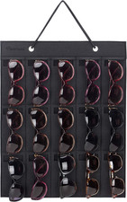 Sunglasses Storage Organizer, Wall Pocket Mounted by Sunglasses, Hanging Eyeglas