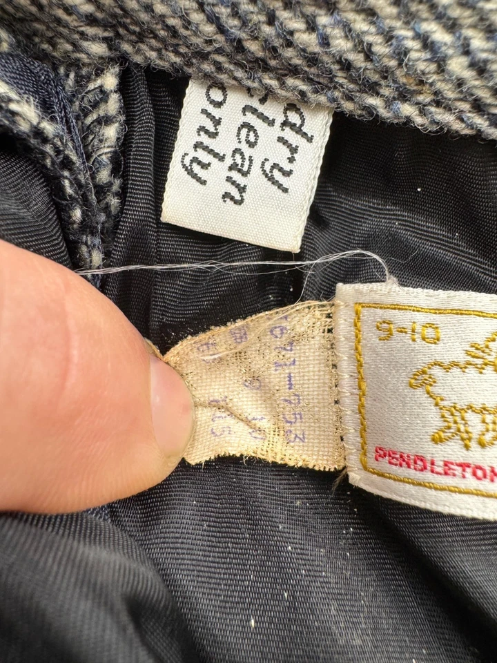 De Colección Pendleton Falda Niña 9-10 Gris Lana Espiga Tweed Midi Lápiz EE. UU. 80s Foto 4 de 4