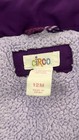 Circo Hooded Puffer Jacket Fleece Lined Full Zip Purple Plaid 12M — photo 4