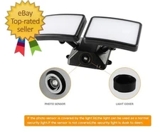 Dusk to Dawn LED Security Light,18W Plug in Flood Light Outdoor,5000k Daylight,