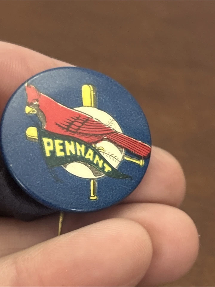 复古 20 世纪 20 年代圣路易斯红雀队 Pennant Winners Booster 针徽章棒球 — 第 2/4 张图片