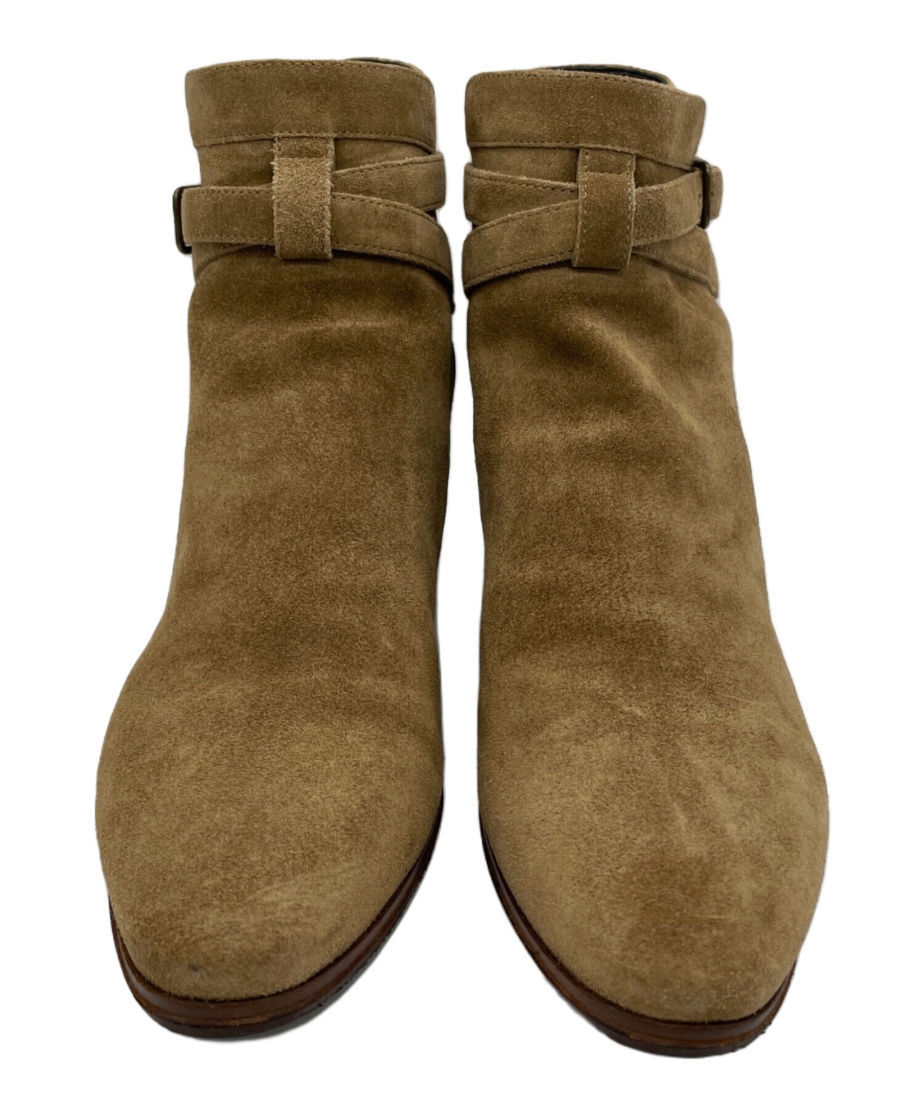 Saint Laurent Paris Short Boots Shoes EU 38.5 US 8.5 Suede Brown Authentic thumbnail 12