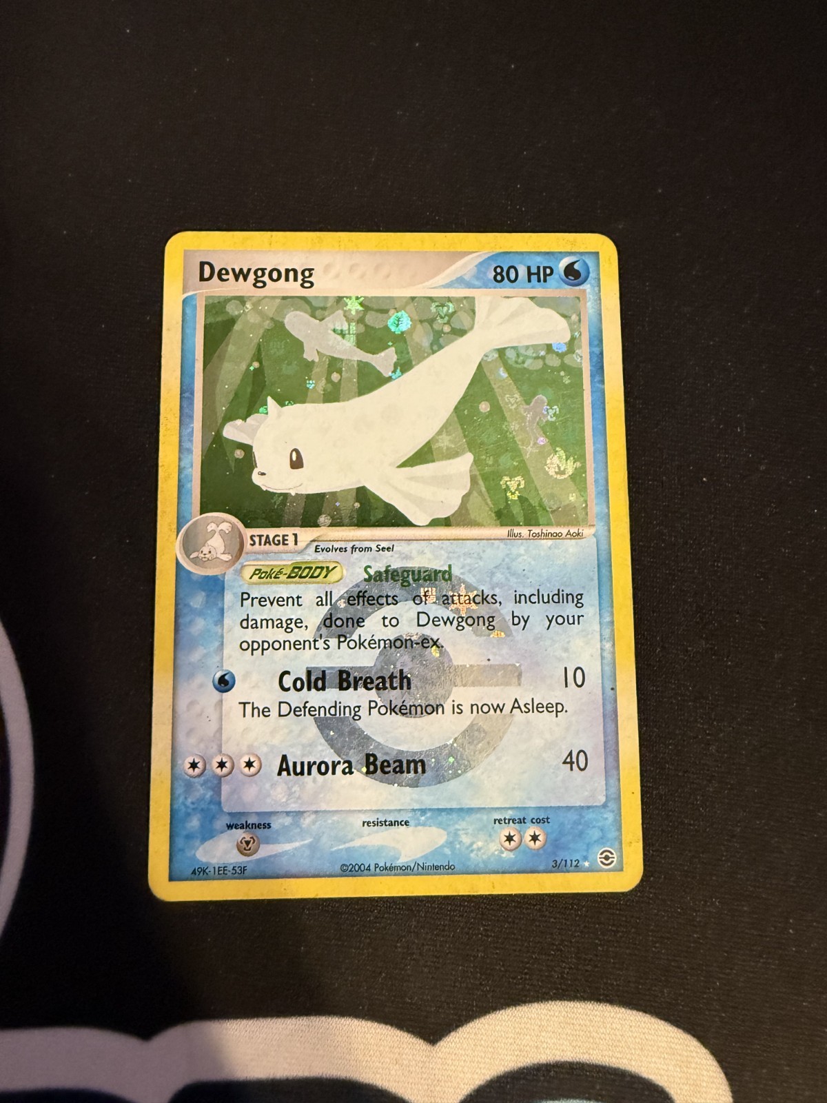 Pokemon Card - Dewgong FireRed & LeafGreen 3/112 Reverse Holo
