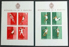 San Marino. Block Sheet. ** MNH Yvert 8/10. 1960. Block Sheets. MAGNIFICENT. Yve