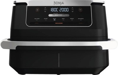 Ninja FlexDrawer AF550EU Hot Air Fryer 6L 2 Zones 6-in-1 Black NEU & OVP
