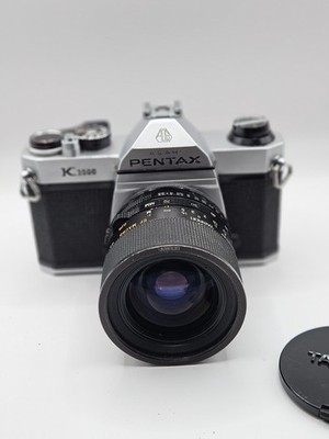 Asahi Pentax K1000 35mm Spiegelreflexkamera mit Tamron Macro CF 35-70mm f/3.5 Objektiv