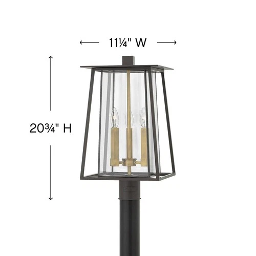 Hinkley Walker 20 1/2" High Bronze Outdoor Post Light - Picture 4 of 5