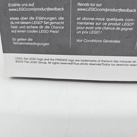 LEGO Friends Amusement Park Instruction Manual Booklet 41130 MANUAL ONLY