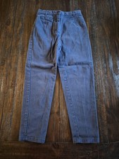 Vintage Talbots Kids Straight Leg Navy Blue Chino Khaki Pants Girls Size 6x