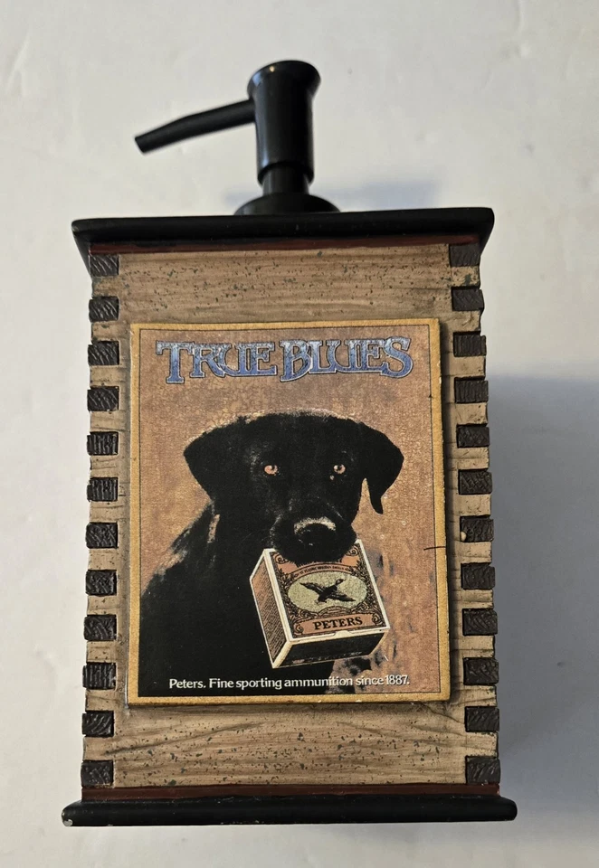 Jabón loción de resina con aspecto de madera de 8" de alto con temática de caza rural Remington raro Foto 2 de 4