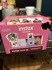 Fujifilm Instax Mini SE Instant Camera Bundle in Pink Color