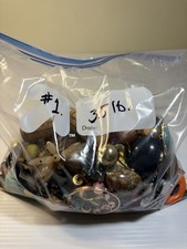 Collected Lot 3.5 Lb. Broken Vintage-Now Jewelry for Crafts Repairs Cleaned Bag