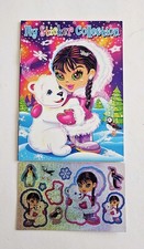 Vtg Lisa Frank Anana  Rory Sticker Collection Mini Album w/Matching Stickers