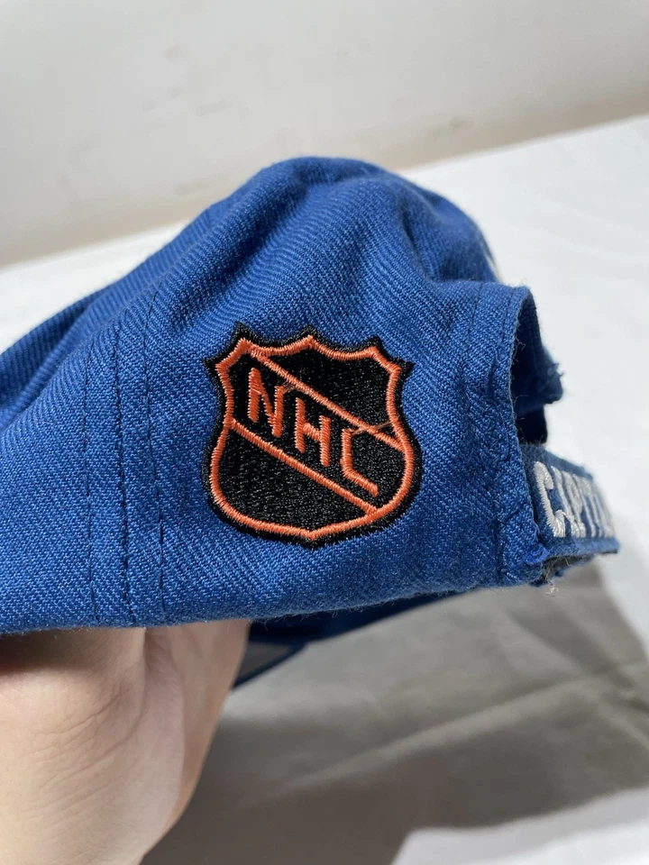 Chapéu Vintage Starter Washington Capitals Flying Eagle NHL Alça Azul Traseira - Imagem 3 de 4