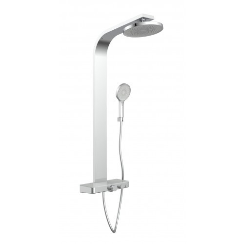 Colonne de douche en chrome brillant Samoa Rain SCHÜTTE au design contemporain