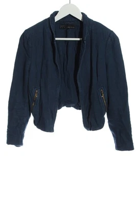 ZARA BASIC Blazer court Dames Blazer T EU 36 bleu style décontracté - Photo 1/4