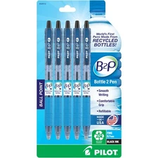 Pilot Bottle 2 Pen (B2P) - Retractable Ball Point Pens Made from Recycled