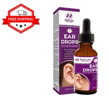 Natrulo Natural Ear Drops for Ear Infection Treatment - Homeopathic, Herbal
