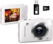Kids Digital Camera,4800Mp Selfie Camera,4K 1080P HD Video,With16X Zoom anti Sha