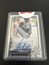 2021 Bowman Chrome Prospects 1st Alexander Vizcaino Chrome AUTO On Card! Yankees