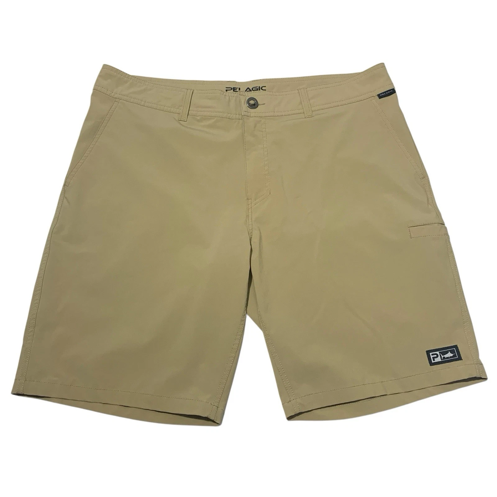 Pelagic High Performance Shorts Men's 38x7.5” Beige Pockets Stretch Fishing
Opens in a new window or