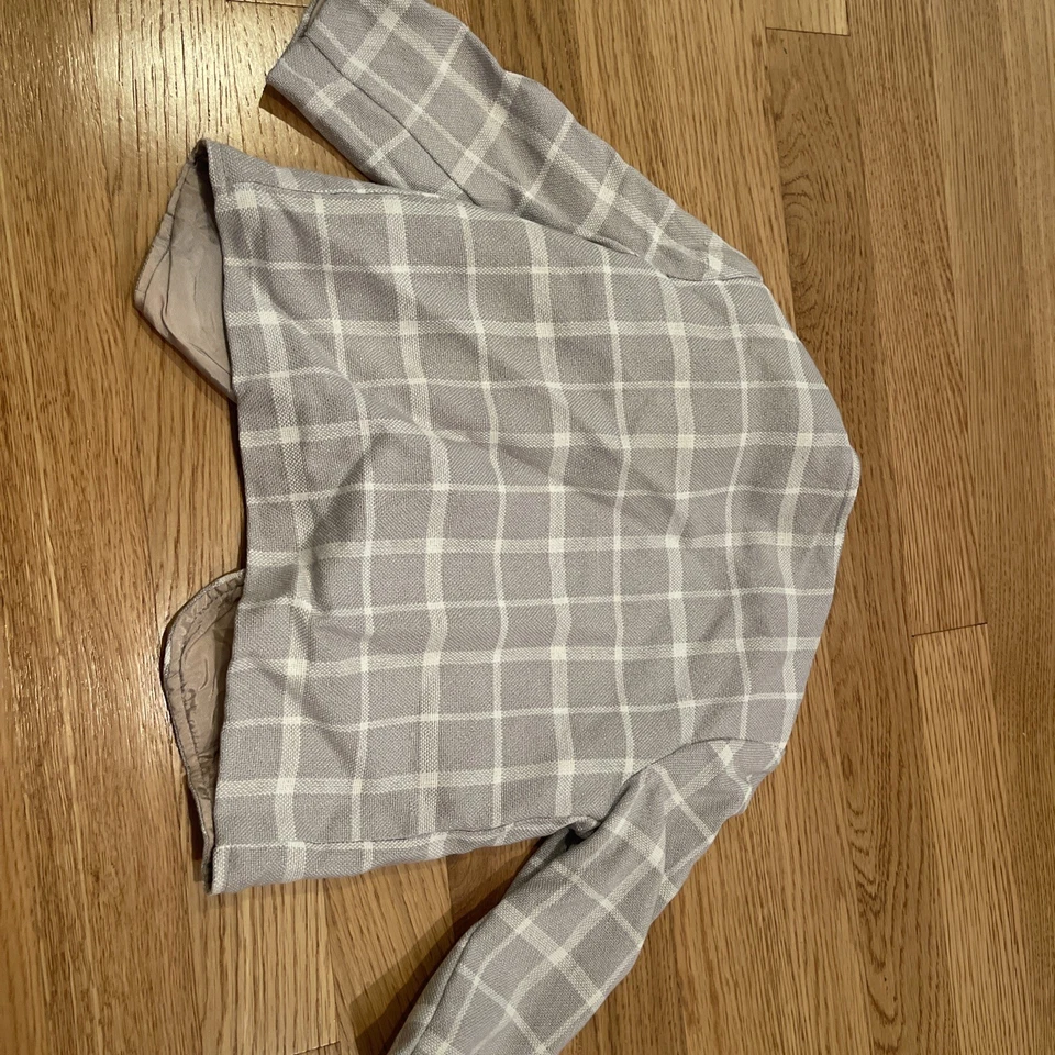 Pantalones cortos y chaqueta a cuadros grises Good Lad talla 2T de colección para vacaciones de iglesia Foto 4 de 4