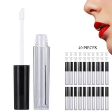 40 Pc Empty Lip Gloss Containers 10Ml Refillable Tube Lipstick Sample