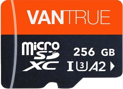 256GB microSD Speicherkarte UHS I U3 4K inkl Adapter Kompatibel mit Dashcam