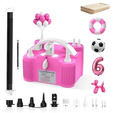 Electric Balloon Pump 4-in-1 Air Pump Portable Electric Balloon Blower Machin...