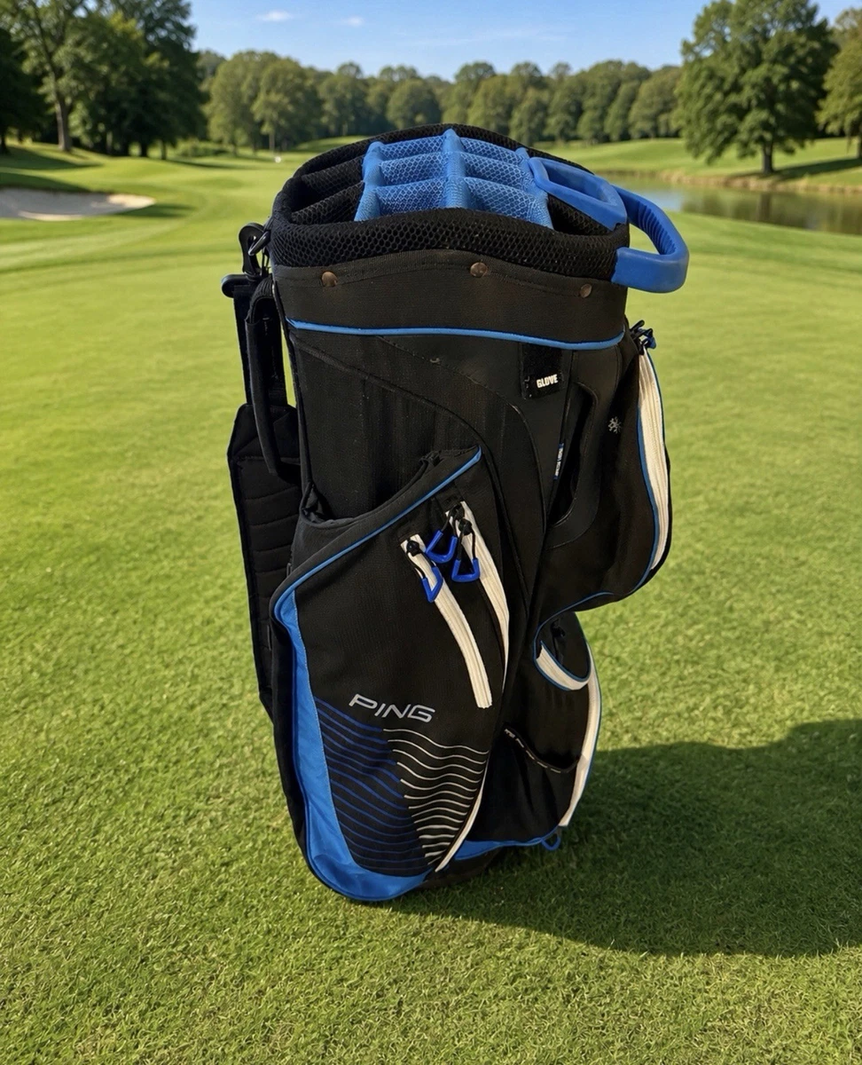 【美品】【希少】PING カートバッグ DLX 黒/青 USオーダー 2015年 Ping Black Cart Golf Bags for sale | eBay