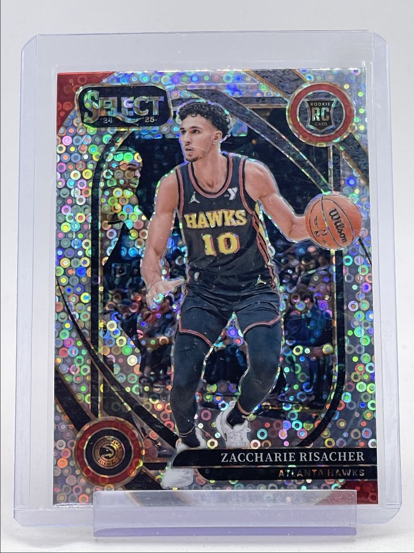 ZACCHARIE RISACHER 2024-25 SELECT COURTSIDE ROOKIE DISCO PRIZM RC Q3946