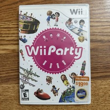 Wii Party Nintendo Wii Complete CIB BLOCKBUSTER Sticker RARE Complete 