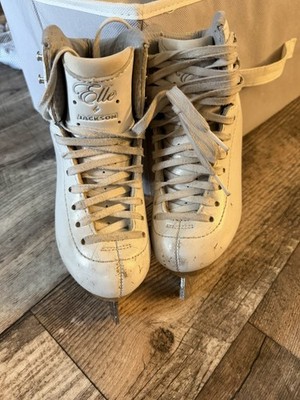 Jackson Elle Women's White Figure Skates Lace Closure Ice Skating Model Elle