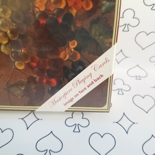 Sealed Double Deck Playing Cards Vintage Masterpiece Artist Botanical Grapes - Picture 3 of 9