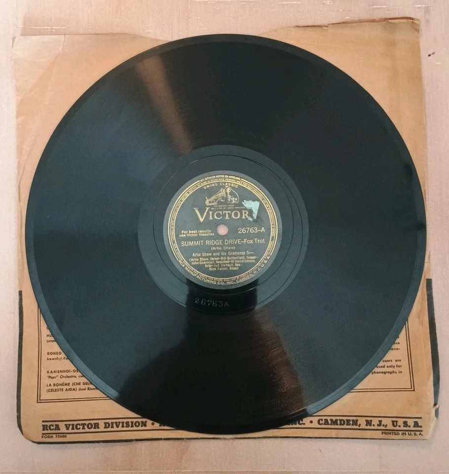 1940s Victor Records Artie Shaw And His Gramercy 78 Record Foto 3 de 4