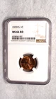 1939 S Lincoln Wheat Cent NGC MS66 RED GEM 1C Coin!