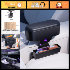 Dual Storage Car Armrest Organizer - Seat Gap Filler Box for Easy Access