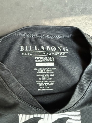 Billabong Men’s/Boy’s Swim Shirt, Size 14 - Picture 2 of 2
