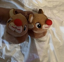 Rudolph the Red-nosed Reindeer Toddler size 1, 2, 4, slipper shoes NWT