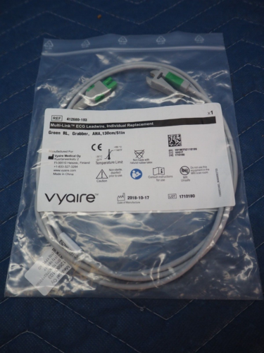 GE / Vyaire 412680-103 Green RL Grabber ECG EKG Multi Link Lead Wire 130cm NEW - Picture 1 of 3