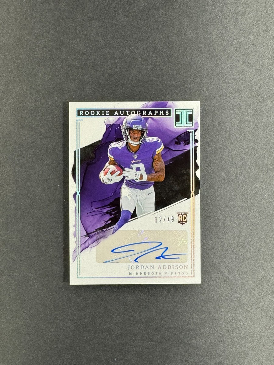 Jordan Addison 2023 Panini Impeccable Rookie Auto Silver /49